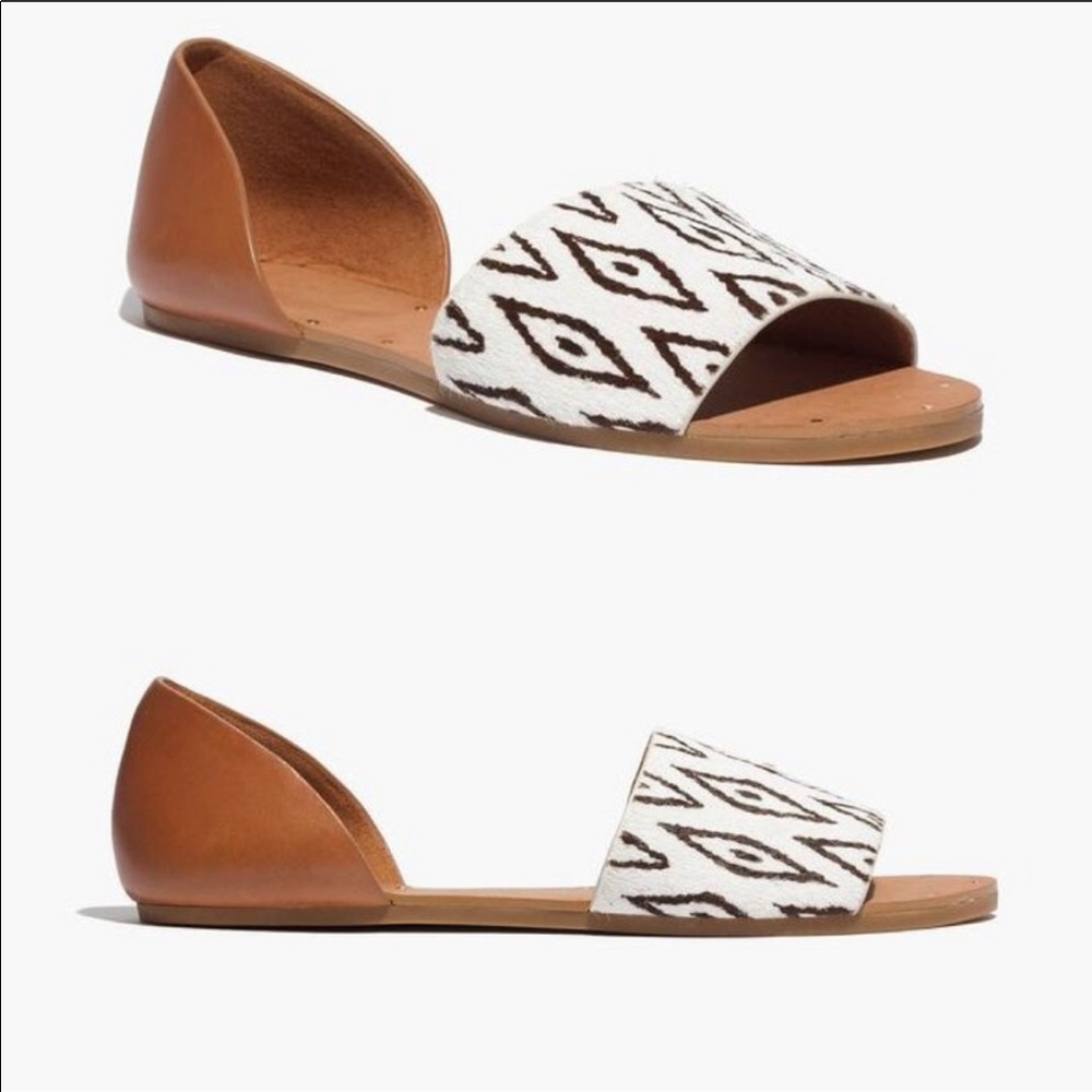 Madewell Diamond White Thea Calfhair Sandal